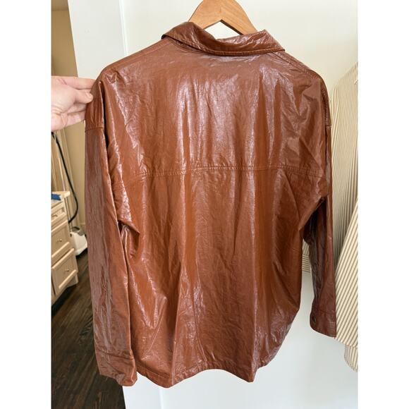 Cotton On Garments Recycled Plastic Snap Front Button Down NWT - Picture 5 of 8